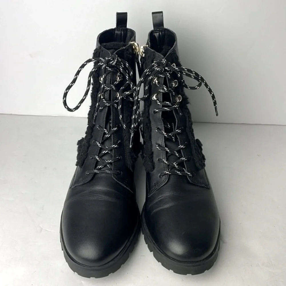 Kate Spade Raquelle Black Leather Ankle Boost 8.5